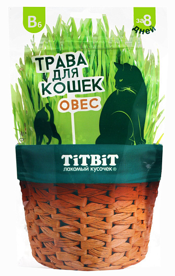 Трава для кошек овес 60 г